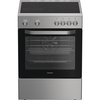 Hotpoint H6V5KMX/UK Ceramic Electric Cooker with Single Oven, Stainless Steel, A Rated