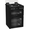 Hotpoint HTG6GDCB1 Gas Cooker with Separate Grill, Black, A+ Rated