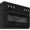 Hotpoint HTG6GDCB1 Gas Cooker with Separate Grill, Black, A+ Rated