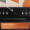 Hotpoint HDG6GDCB1 Gas Cooker with Double Oven, Black, A+ Rated