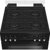 Hotpoint HDD6GDC2B1 Dual Fuel Cooker with Double Oven, Black, A Rated