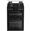 Hotpoint HDD6GDC2B1 Dual Fuel Cooker with Double Oven, Black, A Rated