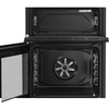Hotpoint HDE6VDB1 Ceramic Electric Cooker with Double Oven, Black, A Rated
