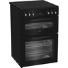 Hotpoint HDE6VDC2B1 Ceramic Electric Cooker with Double Oven, Black, A Rated