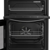 Indesit IDE6VDCS1 Ceramic Electric Cooker with Double Oven, Silver, A Rated