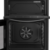 Indesit IDE6VDCS1 Ceramic Electric Cooker with Double Oven, Silver, A Rated