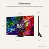 LG 86MRGB96B6B.AEK 86" Micro RGB Smart Television, 4K Ultra HD, Black, D Rated
