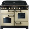 Rangemaster CDL110EICR/B Classic Deluxe Cream / Brass 110cm Induction Range Cooker