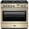 Rangemaster PROP90FXDFFCR/C 90cm Dual Fuel Range Cooker Professional Plus FX Cream / Chrome, A Rated
