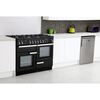 Rangemaster PROP110DFFGB/C 110cm Dual Fuel Range Cooker Professional Plus Black / Chrome, A Rated