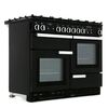 Rangemaster PROP110DFFGB/C 110cm Dual Fuel Range Cooker Professional Plus Black / Chrome, A Rated