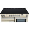 Rangemaster PROP110ECCR/C 110cm Ceramic Range Cooker Professional Plus Cream / Chrome, A Rated