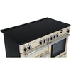 Rangemaster PROP110ECGB/C 110cm Ceramic Range Cooker Professional Plus Black / Chrome, A Rated