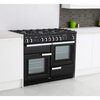 Rangemaster PROP110NGFGB/C 110cm Gas Range Cooker Professional Plus Black / Chrome, A Rated
