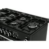 Rangemaster PROP110NGFGB/C 110cm Gas Range Cooker Professional Plus Black / Chrome, A Rated