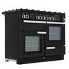 Rangemaster PROP110NGFGB/C 110cm Gas Range Cooker Professional Plus Black / Chrome, A Rated