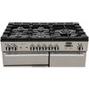 Rangemaster PROP100DFFSS/C 100cm Dual Fuel Range Cooker Professional Plus Stainless Steel / Chrome, A Rated