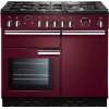 Rangemaster PROP100DFFCY/C 100cm Dual Fuel Range Cooker Professional Plus Cranberry / Chrome, A Rated