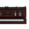 Rangemaster PROP90FXPDFFCY/C 90cm Dual Fuel Range Cooker Professional Plus FXP Cranberry / Chrome, A Rated