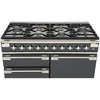 Rangemaster ELS110DFFSS 110cm Dual Fuel Range Cooker Elise Stainless Steel / Brushed Nickel, A Rated
