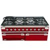 Rangemaster ELS110DFFRD 110cm Dual Fuel Range Cooker Elise Cherry Red / Brushed Nickel, A Rated