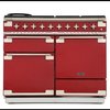 Rangemaster ELS110DFFRD 110cm Dual Fuel Range Cooker Elise Cherry Red / Brushed Nickel, A Rated