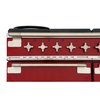 Rangemaster ELS110DFFRD 110cm Dual Fuel Range Cooker Elise Cherry Red / Brushed Nickel, A Rated