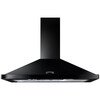 Rangemaster LEIHDC100BC Black / Chrome 100cm Chimney Cooker Hood
