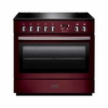 Rangemaster PROP90FXEICY/C 90cm Induction Range Cooker Professional Plus FX Cranberry / Chrome, A Rated