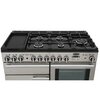 Rangemaster PDL110DFFSS/C 110cm Dual Fuel Range Cooker Professional Deluxe Stainless Steel / Chrome, A Rated
