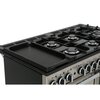 Rangemaster PDL110DFFSS/C 110cm Dual Fuel Range Cooker Professional Deluxe Stainless Steel / Chrome, A Rated