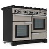 Rangemaster PDL110DFFSS/C 110cm Dual Fuel Range Cooker Professional Deluxe Stainless Steel / Chrome, A Rated