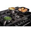Rangemaster PDL110DFFGB/C 110cm Dual Fuel Range Cooker Professional Deluxe Black / Chrome, A Rated
