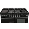 Rangemaster PDL110DFFCY/C 110cm Dual Fuel Range Cooker Professional Deluxe Cranberry / Chrome, A Rated