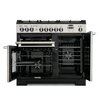 Rangemaster PDL100DFFSS/C 100cm Dual Fuel Range Cooker Professional Deluxe Stainless Steel / Chrome, A Rated