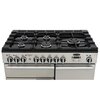 Rangemaster PDL100DFFSS/C 100cm Dual Fuel Range Cooker Professional Deluxe Stainless Steel / Chrome, A Rated