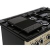 Rangemaster PDL100DFFCR/C 100cm Dual Fuel Range Cooker Professional Deluxe Cream / Chrome, A Rated