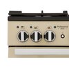 Rangemaster PDL100DFFCR/C 100cm Dual Fuel Range Cooker Professional Deluxe Cream / Chrome, A Rated