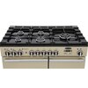 Rangemaster PDL100DFFCR/C 100cm Dual Fuel Range Cooker Professional Deluxe Cream / Chrome, A Rated