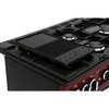 Rangemaster PDL100DFFCY/C 100cm Dual Fuel Range Cooker Professional Deluxe Cranberry / Chrome, A Rated