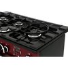 Rangemaster PDL100DFFCY/C 100cm Dual Fuel Range Cooker Professional Deluxe Cranberry / Chrome, A Rated