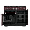 Rangemaster PDL100DFFCY/C 100cm Dual Fuel Range Cooker Professional Deluxe Cranberry / Chrome, A Rated