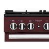 Rangemaster PDL100DFFCY/C 100cm Dual Fuel Range Cooker Professional Deluxe Cranberry / Chrome, A Rated