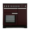 Rangemaster PDL90EICY/C 90cm Induction Range Cooker Professional Deluxe Cranberry / Chrome, A Rated