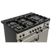Rangemaster KCH90DFFSS/C 90cm Dual Fuel Range Cooker Kitchener Stainless Steel / Chrome, A Rated