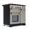 Rangemaster KCH90DFFSS/C 90cm Dual Fuel Range Cooker Kitchener Stainless Steel / Chrome, A Rated