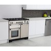 Rangemaster KCH100DFFSS/C 100cm Dual Fuel Range Cooker Kitchener Stainless Steel / Chrome, A Rated