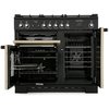 Rangemaster KCH100DFFCR/C 100cm Dual Fuel Range Cooker Kitchener Cream / Chrome, A Rated