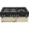 Rangemaster KCH100DFFCR/C 100cm Dual Fuel Range Cooker Kitchener Cream / Chrome, A Rated