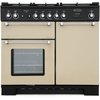 Rangemaster KCH100DFFCR/C 100cm Dual Fuel Range Cooker Kitchener Cream / Chrome, A Rated